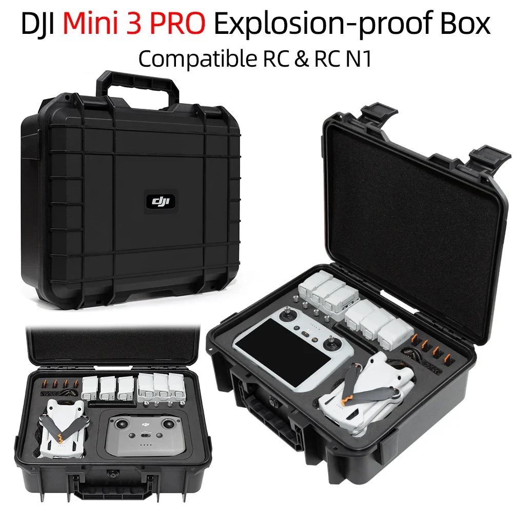 Для DJI Mini 3 Pro Взрывозащищенная Коробка Чехол Для Хранения Mini 3 Pro Портативный Чехол для Переноски DJI RC /RC 2 Аксессуары для Дронов