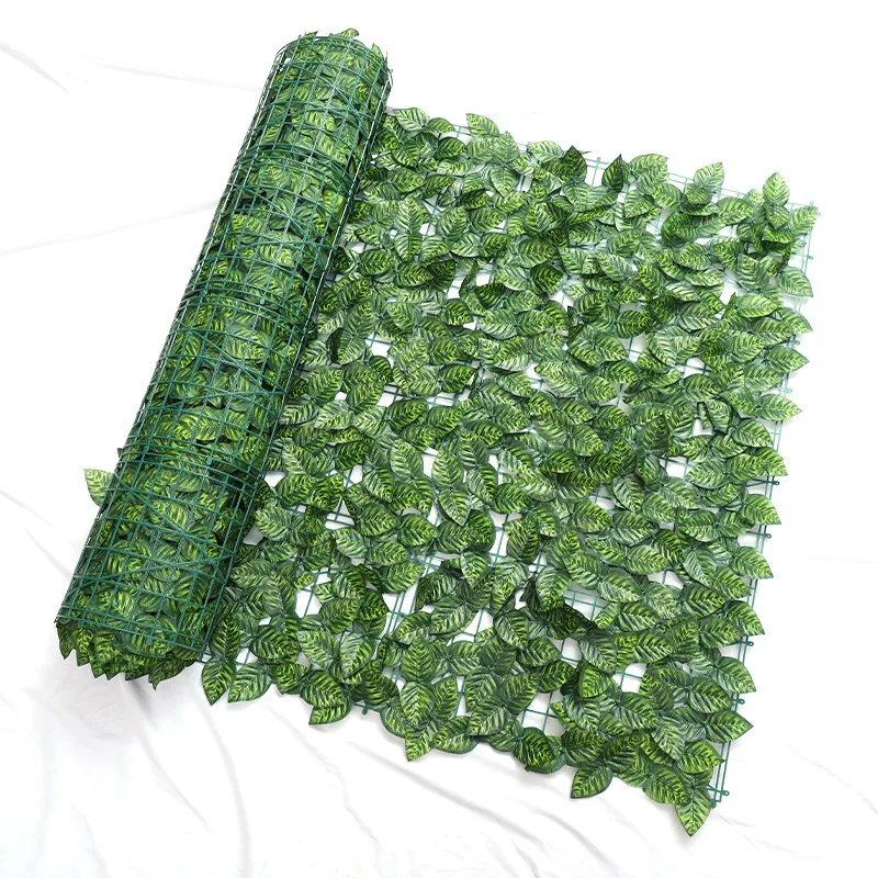 Имитация сетки из зеленых листьев, искусственное ограждение, искусственная изгородь для растений, Зеленая корзина