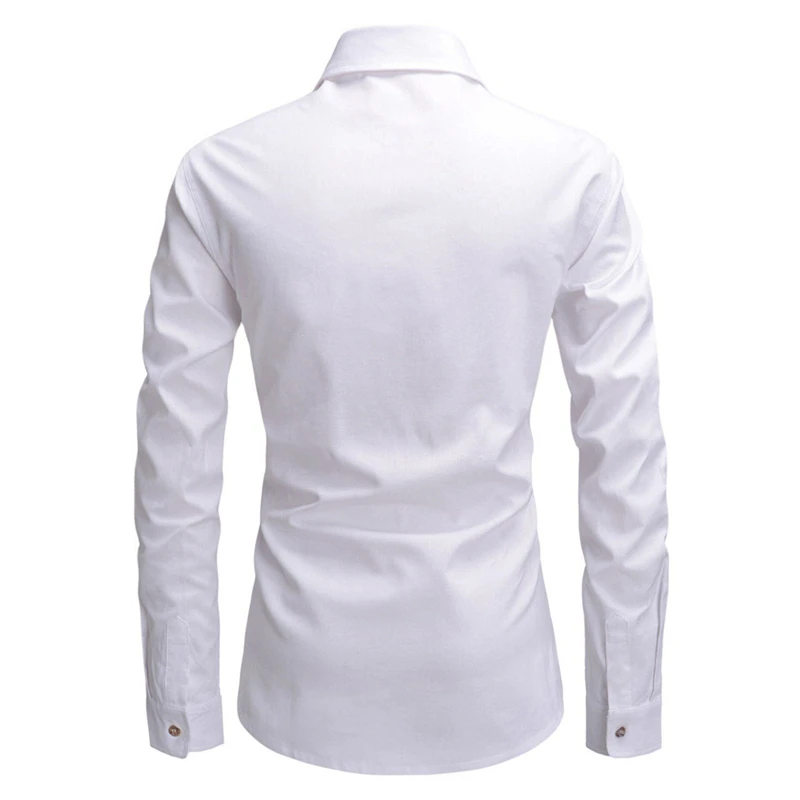 Мужская рубашка Карго Mattswag С длинным рукавом И Двумя Карманами, Однотонная Трендовая Мужская одежда Slim Fit Casual High Street camisa masculina