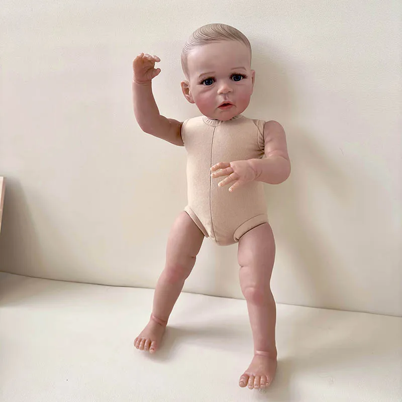 60 см Возрожденная Реалистичная Кукла Для Малышей, Уже Раскрашенная Готовая Сэнди Реалистичная Мягкая На Ощупь 3D-Художественная Кукла (Без Одежды)