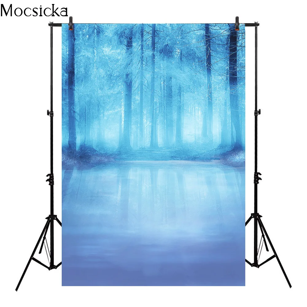 Зимние фоны в виде ледяного леса для фотосъемки, женские воздушные портретные фотофоны, реквизит для профессиональной фотостудии