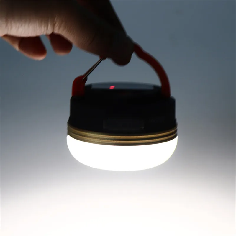 Портативный фонарь со светодиодной подзарядкой от аккумулятора или USB, светодиодный фонарь для кемпинга с подвешиванием на магните или работающая аварийная лампа с магнитным светодиодом