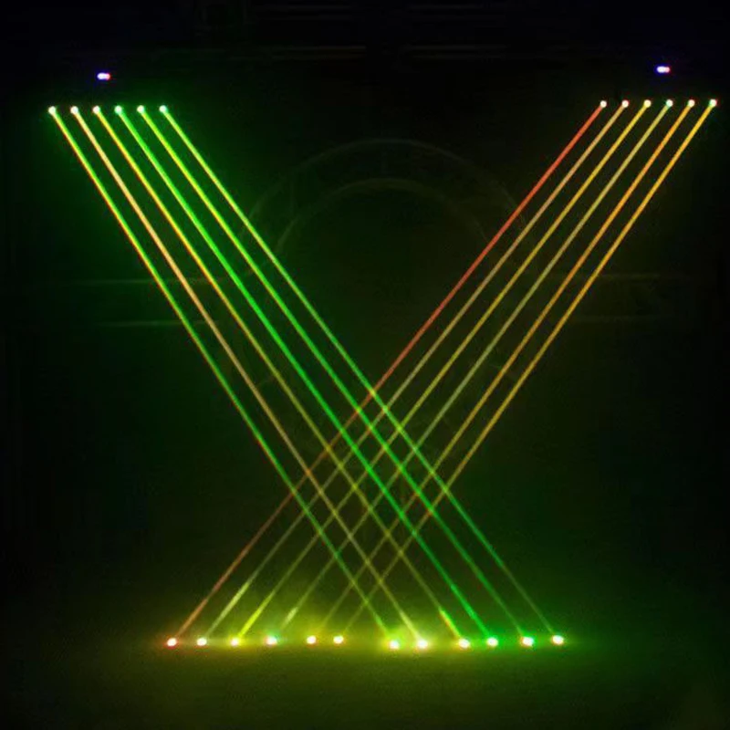 CE Sailwin DJ Stage Lighting 6X500mW RGB Полноцветный RBG Полноцветный Луч с Движущейся Головкой Лазерный Луч DMX512 Лазерный Проектор с Толстым Лучом