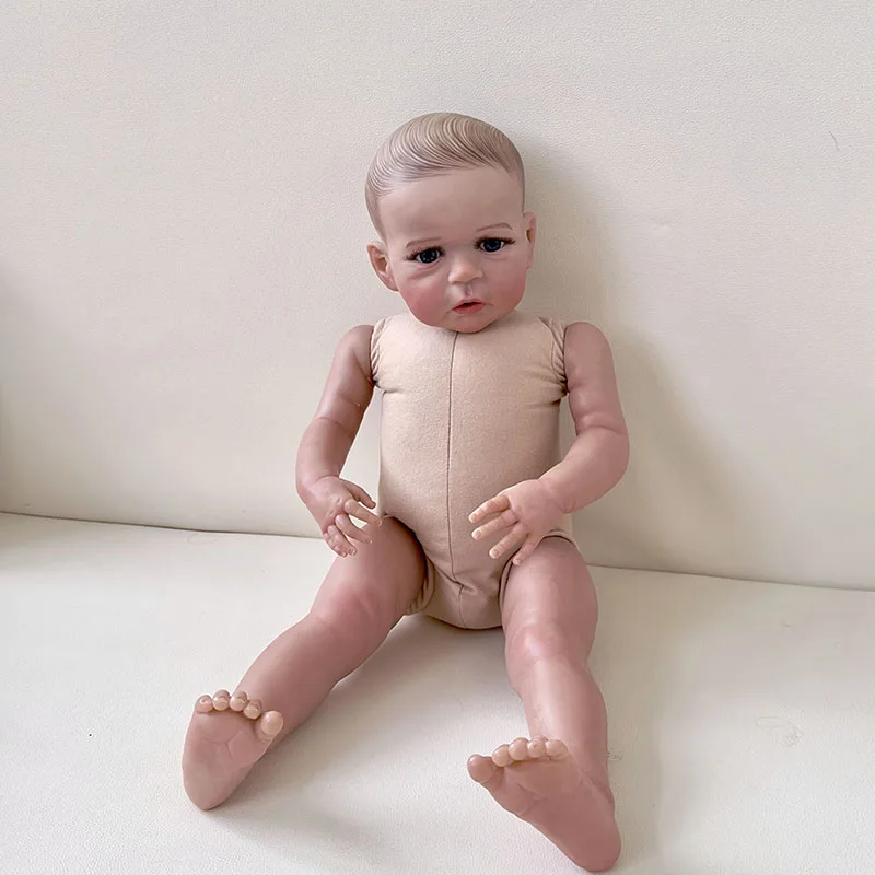 60 см Возрожденная Реалистичная Кукла Для Малышей, Уже Раскрашенная Готовая Сэнди Реалистичная Мягкая На Ощупь 3D-Художественная Кукла (Без Одежды)