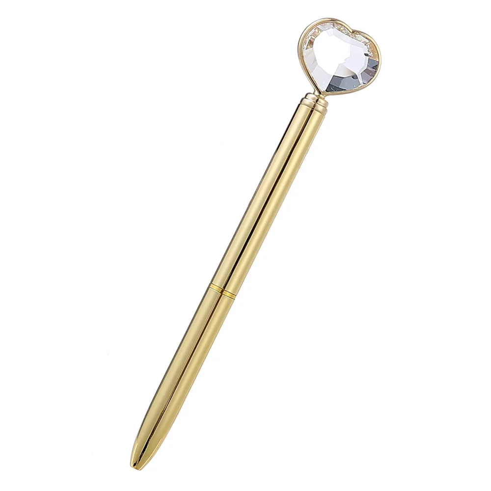 Изготовленный на заказ Логотип LogoFree Металлическая Ручка Love Diamond Pen Рекламная Подарочная ручка для отеля Шариковая Ручка Crystal Pen Роскошная Ручка-роллер
