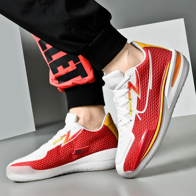 Новые мужские и женские Баскетбольные кроссовки Для Бега, Удобные Дышащие Модные Классические Армейские ботинки Для отдыха, Белые, Красные, Размер 39-45