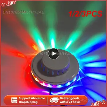 1/2 / 3ШТ USB RGB Party Light Со звуком, активируемый Вращающийся диско-светильник, светодиодный шар сценический эффект, стробоскопическая лампа, украшение вечеринки в баре KTV
