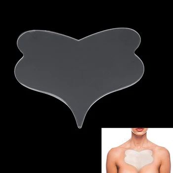 1ШТ Многоразовое средство против морщин в форме бабочки Накладка для груди Уход за кожей Силиконовый Прозрачный пластырь для удаления морщин