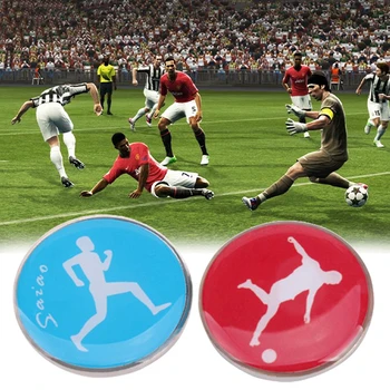 1шт Спортивный футбольный рисунок, Подбрасывание монеты судьей сбоку, Громкий футбольный свисток, Экипировка судьи честного матча.
