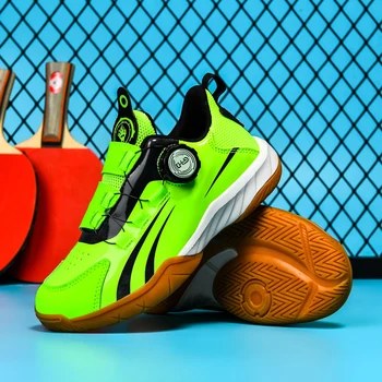 2023 Новая профессиональная детская теннисная обувь Молодежная обувь для настольного тенниса Обувь для мальчиков для фитнеса и бадминтона Размер 29-40