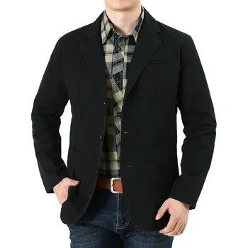 2023 Новый весенний повседневный пиджак для мужчин, свободный мужской повседневный костюм большого размера