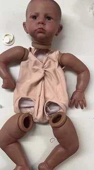 24-дюймовый набор кукол Реборн, окрашенных Кэмероном в черную кожу, реалистичное изображение Многих деталей, видимые вены, детали куклы с дополнительным телом
