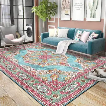 3D ковры в персидском этническом стиле в стиле ретро для гостиной, спальни, Мягкий фланелевый журнальный столик, коврик для пола, противоскользящий коврик для ванной, кухни