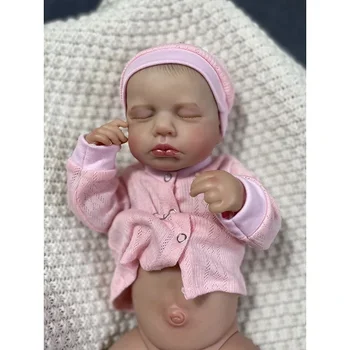 49 см Полное винилово-силиконовое тело Куклы-Реборн Loulou, кукла размером с новорожденного младенца, 3D кожа, высококачественный подарок