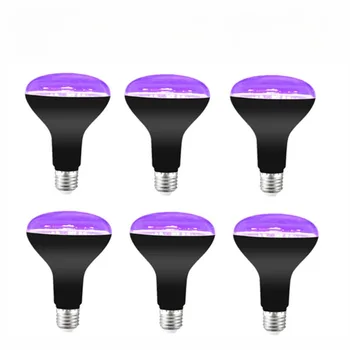 6 шт. УФ-излучения мощностью 15 Вт, прочный фиолетовый свет для вечеринки, Термостойкая декоративная УФ-лампа с длиной волны 385-400 нм, декоративная лампа для украшения