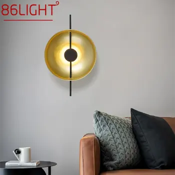 86LIGHT Nordic Interior Золотой настенный светильник LED 3 цвета Современный простой креативный светильник-бра для домашнего декора гостиной спальни
