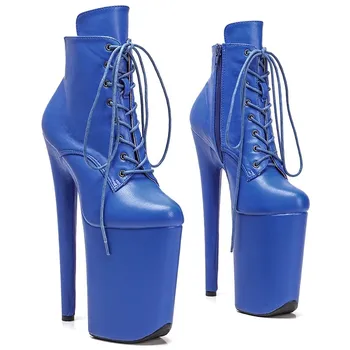Auman Ale Новый Верх из искусственной кожи 23 см/ 9 дюймов, Пикантные экзотические женские ботинки на платформе и высоком каблуке для вечеринок, Обувь для танцев на шесте 057