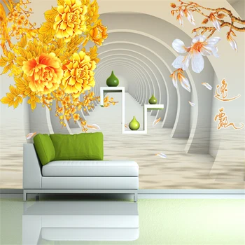 beibehang Custom wallcovering крупномасштабные фрески 3D стерео теплый дом домашние наклейки на стены современный фон wall papel de parede
