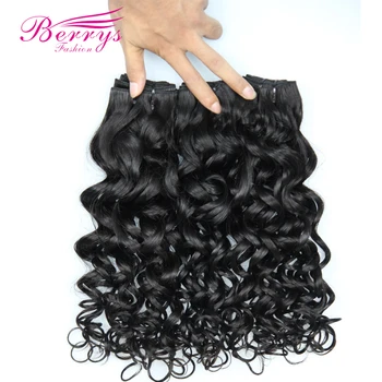 Berrys Fashion Peruvian Virgin Hair Water Wave Bundles Предложения 3 шт./Лот 100% Необработанный Уток Человеческих Волос Натурального Цвета 10-28 Дюймов