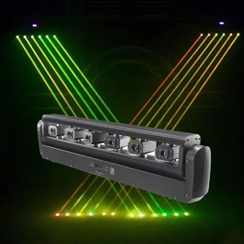CE Sailwin DJ Stage Lighting 6X500mW RGB Полноцветный RBG Полноцветный Луч с Движущейся Головкой Лазерный Луч DMX512 Лазерный Проектор с Толстым Лучом