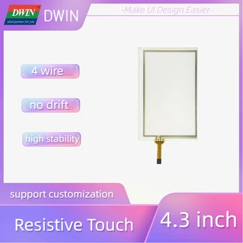 DWIN 4,3-дюймовая сенсорная панель RTP с четырехпроводным резистивным сенсорным экраном