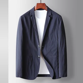 Lin3432-Высококачественная шерсть для мужчин в двубортном костюме