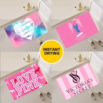 V-Victorias Fashion S-Secrets Розовый коврик для пола, Кухонная дверь в спальню, Ванная комната, Суперпоглощающая Нескользящая подошва