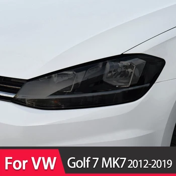 Аксессуары Защитная Пленка Для Автомобильных Фар, Прозрачная Черная Наклейка Из ТПУ Для Volkswagen VW Golf 7 MK7 2012-2019