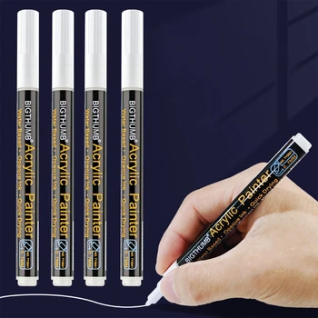Белая Акриловая ручка для рисования маркером Универсальная ручка для рисования Оборудование для рукописного ввода Оборудование для проекта DIY Crafts