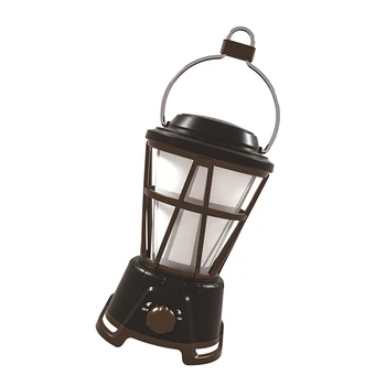 Винтажный походный фонарь, аккумуляторная настольная лампа с батарейным питанием, прикроватная лампа RGB с регулируемой яркостью для помещений