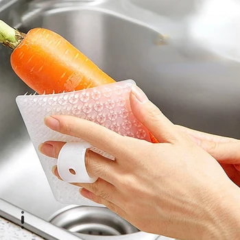 Гибкая кухонная щетка для чистки Щетка для мытья посуды Щетки для чистки фруктов Овощей Салфетки для чистки кастрюль и противней Коврик для стола Кухонные Инструменты