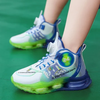 Детская баскетбольная обувь Zhongda children с дышащей сеткой, профессиональная тренировочная нескользящая амортизирующая спортивная обувь