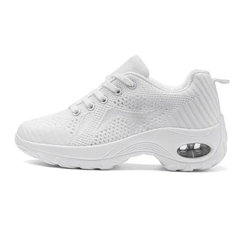 Женские кроссовки роскошного бренда, дышащие повседневные легкие белые кроссовки для прогулок на открытом воздухе, обувь для танцев Wamen #2269