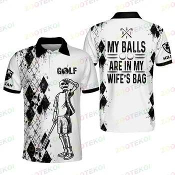 Забавные Рубашки для гольфа для Мужчин Рубашки для Гольфа Поло С коротким рукавом Сухого Кроя Для Игры в Гольф Требуется Много Мячей Персонализированное Сумасшедшее Поло