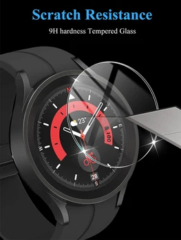 Закаленное Стекло для Samsung Galaxy Watch 5/pro/4 44 мм 40 мм Водонепроницаемая Защита Экрана от Царапин Galaxy watch4 Watch5 45 мм