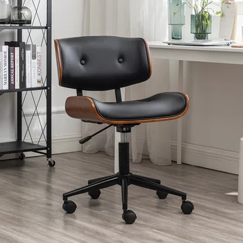 Игровое кресло Nordic, роскошная офисная мебель, компьютер из массива дерева, простые офисные стулья для длительного сидения, поворотные, подъемные