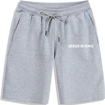 иисус-король, новые хлопковые забавные женские короткие шорты с буквенным принтом, летние джинсовые шорты с круглым вырезом высокого качества для женщин