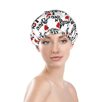 Канадский музыкант Райан Гослинг, женская шапочка для душа, двухслойные эластичные водонепроницаемые шапочки для волос для ванны