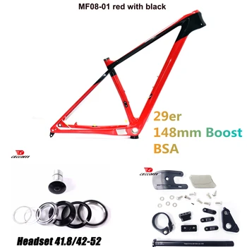 Карбоновая Рама 148*12 мм Boost MTB BB73 Велосипедная Гоночная Полностью Скрытая Кабельная Линия Рамы Для 31,6 мм Подседельного Штыря Велосипедной Горной Рамы