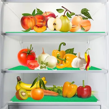 Коврик для холодильника, защищающий от плесени, Губчатый коврик для хранения овощей, который можно стирать, можно резать, прокладки для холодильника, Выдвижной столик, салфетка