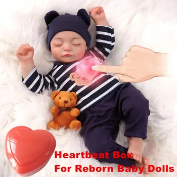 Коробка для сердцебиения кукол Реборн Новорожденные куклы с реалистичным сердцебиением сопровождают детей Подарки для малышей Аксессуары для кукол Реборн