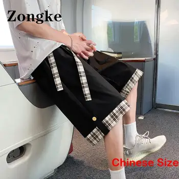 Лоскутные шорты длиной до колен для мужчин Одежда Мужская одежда Корейская Уличная Спортивная одежда Мужская одежда 5XL 2023 Лето