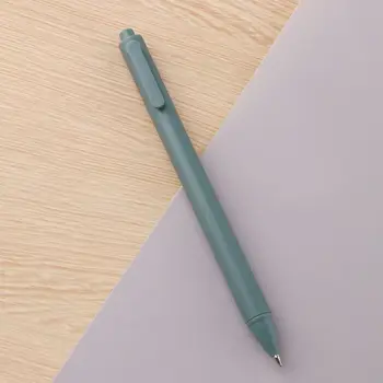 Милые 0,5 мм Тонкие Забавные Ручки Студенческие Канцелярские Принадлежности Press Pen Push Гелевая Ручка Ручки с Черными чернилами Ручные Гелевые Ручки Sign Pen Macaron Pens