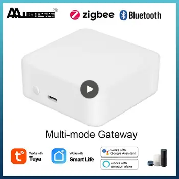 Многорежимный сетчатый концентратор Bluetooth Tuya Smart Gateway Работает с приложением Tuya Smart Life, Голосовое управление через Alexa Home