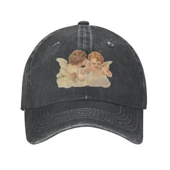 Модная хлопковая бейсболка Renaissance Angels для мужчин и женщин, Регулируемая Винтажная Эстетическая Шляпа с крыльями Херувима, Спортивная шляпа для папы