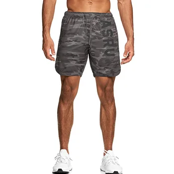 Мужские летние быстросохнущие спортивные шорты для фитнеса и бодибилдинга, мужская дышащая спортивная одежда для бега трусцой, Пляжные Короткие повседневные брюки