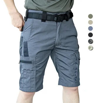 Мужские тактические шорты, летние военные бермуды, пятиточечные брюки-карго с несколькими карманами, Износостойкий камуфляж для скалолазания на открытом воздухе.