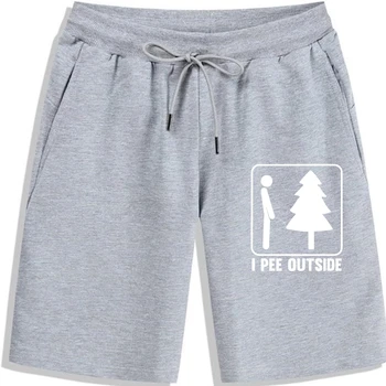 Мужские Шорты I Pee Outside Funny Camping, мужские шорты на день рождения, хлопковые мужские крутые Модные Рождественские шорты