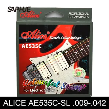 НОВЫЕ струны для электрогитары Alice Colorful AE535C из стали с покрытием 0,09-0,42 дюйма