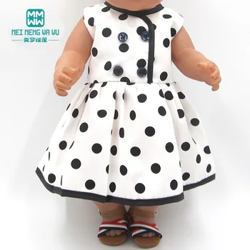 Одежда для куклы 43 см new born doll Аксессуары для американских кукол Джинсовое платье подарок для девочки